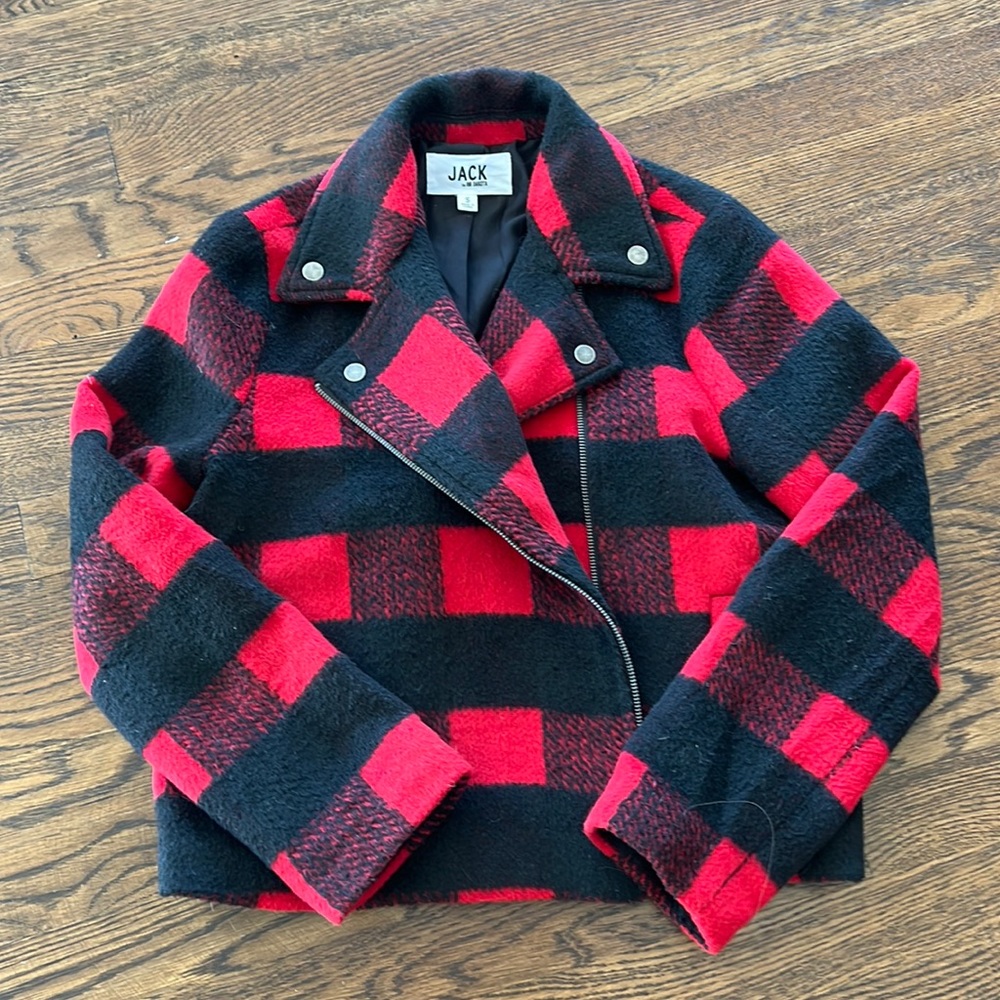 BB Dakota buffalo plaid jacket size small
